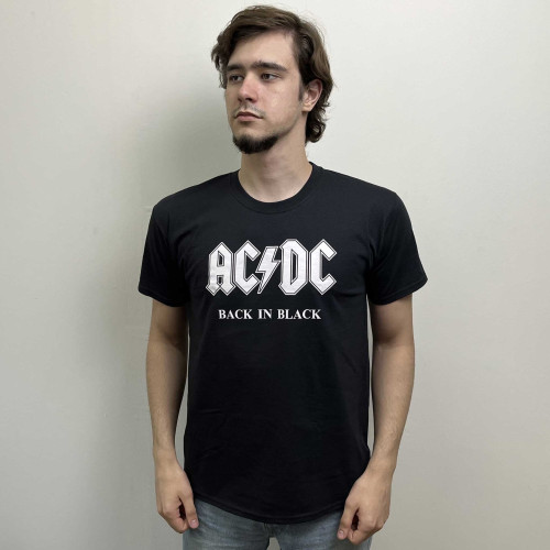 Футболка AC/DC - Back In Black (Gildan) чорна